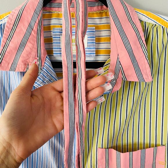 Anthropologie Maeve "Toni" multi color striped button down dress tunic (M) - Picture 7 of 10